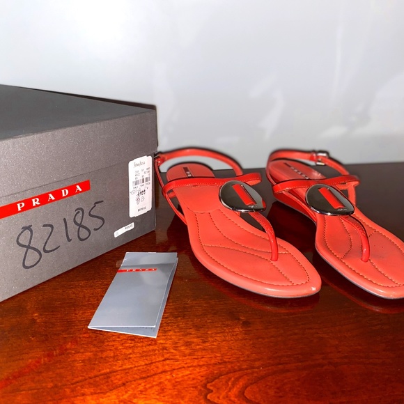 PRADA Coral Sandals - Picture 1 of 8
